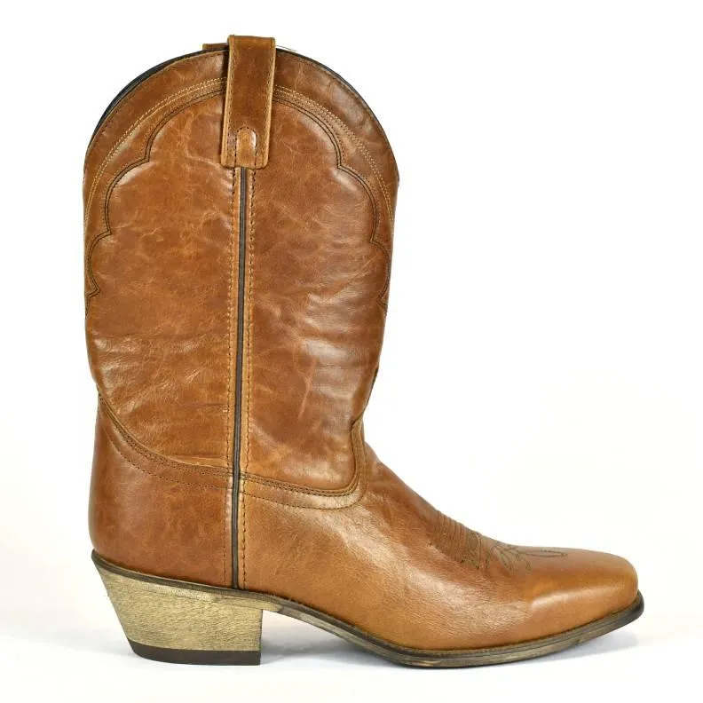 Dingo Mens Perkins 11" Cowboy Western Boot Bay Apache Leather Square Toe