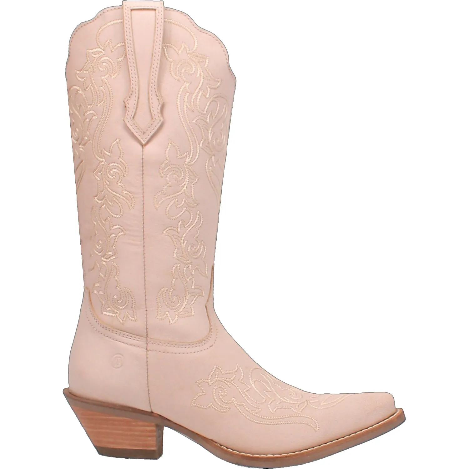Dingo Womens Flirty N Fun Off White Leather Cowboy Boots