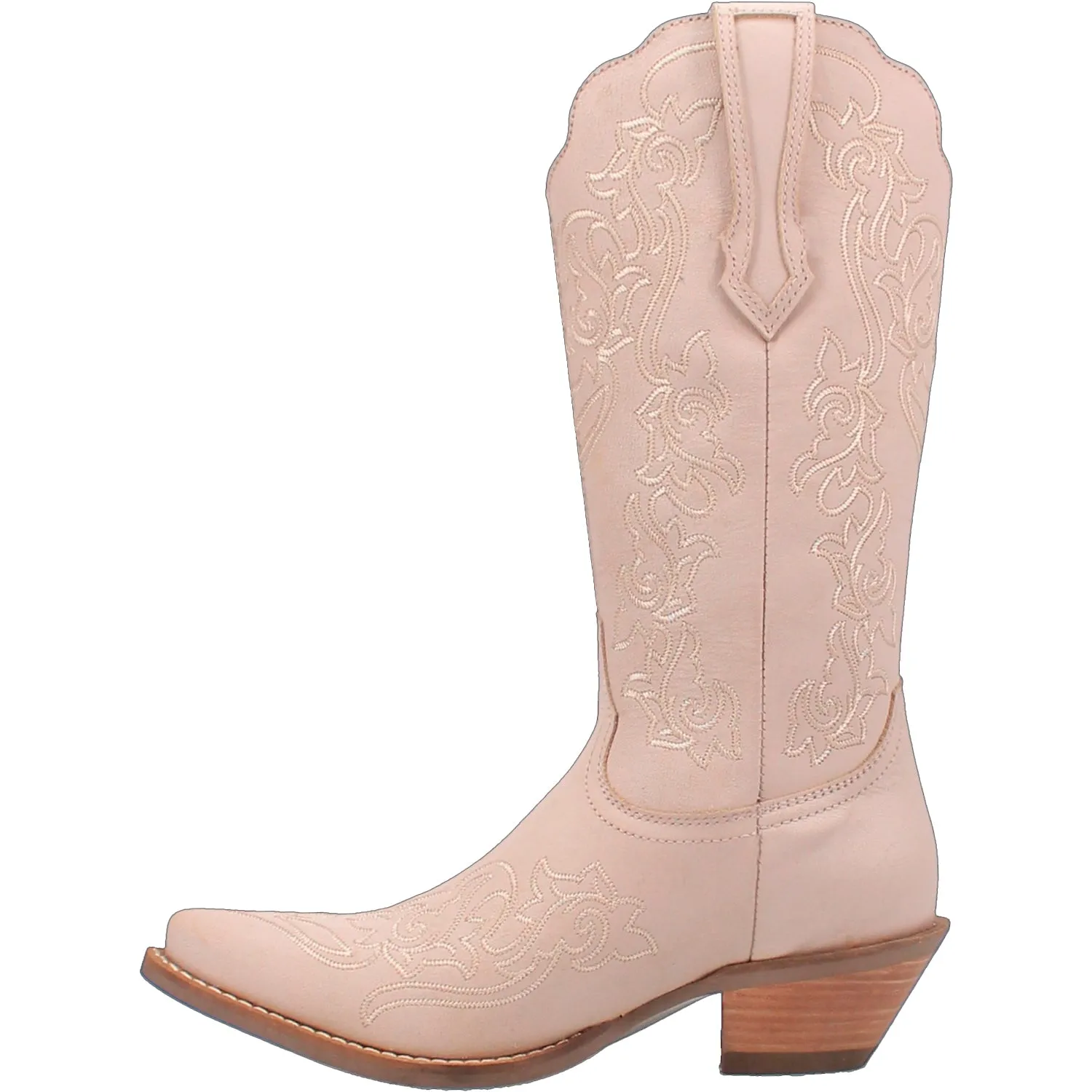 Dingo Womens Flirty N Fun Off White Leather Cowboy Boots