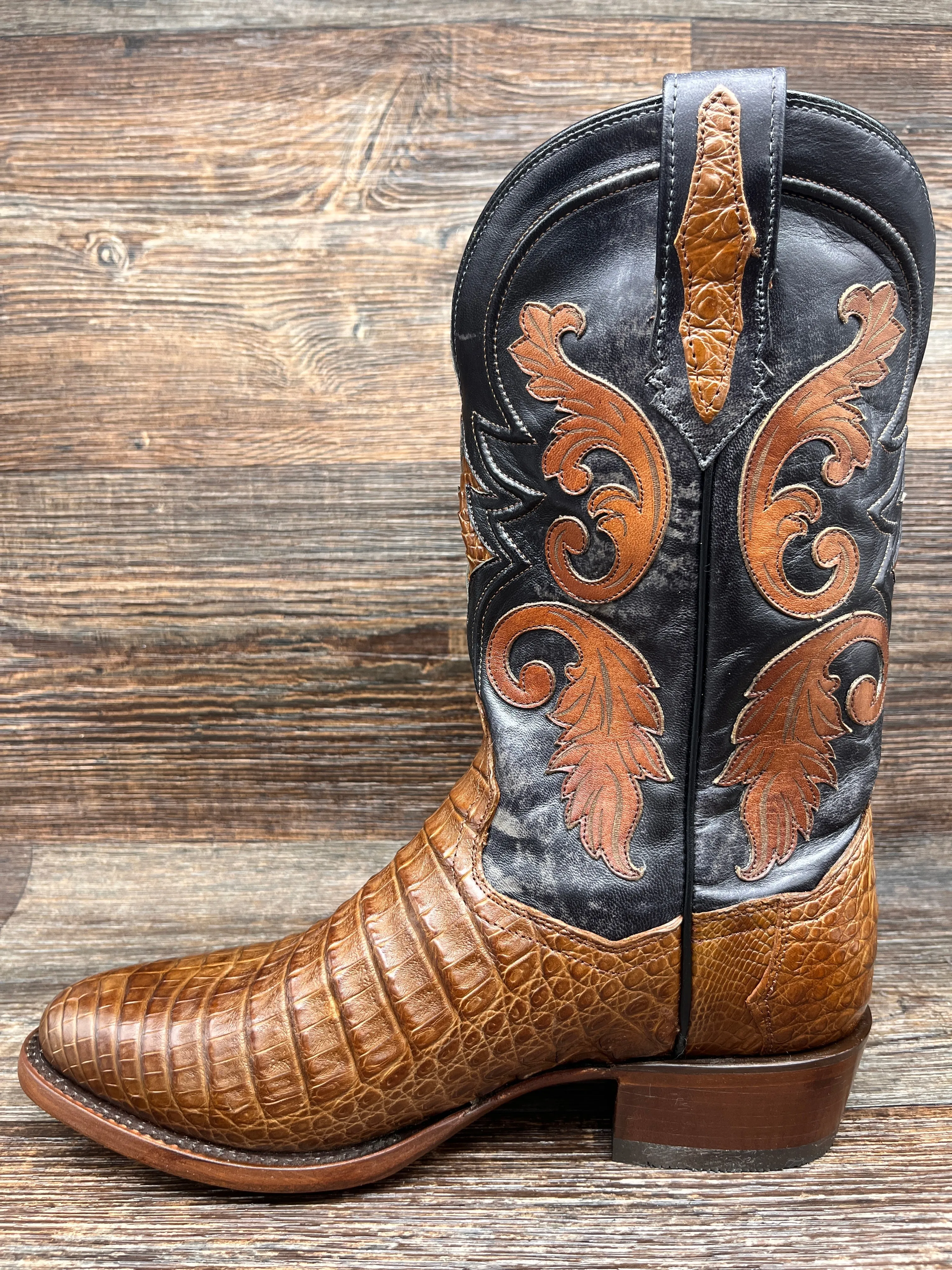 dp3069 Men's Socrates Genuine Caiman Belly Western Boot by Dan Post