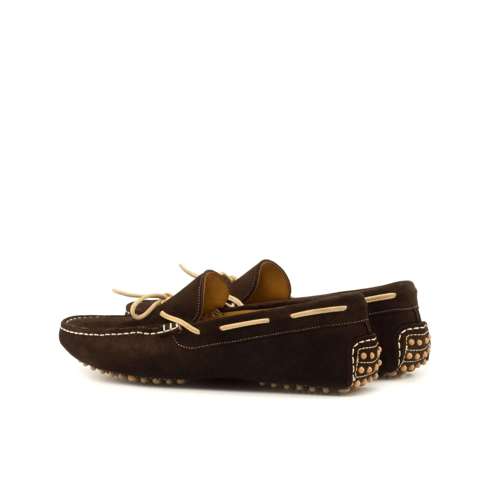 Driver-Suede, Brown, Dark Brown-Wholesale