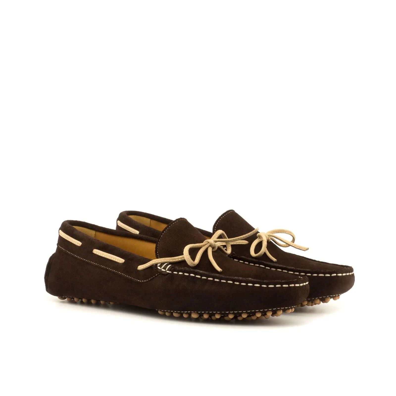 Driver-Suede, Brown, Dark Brown-Wholesale