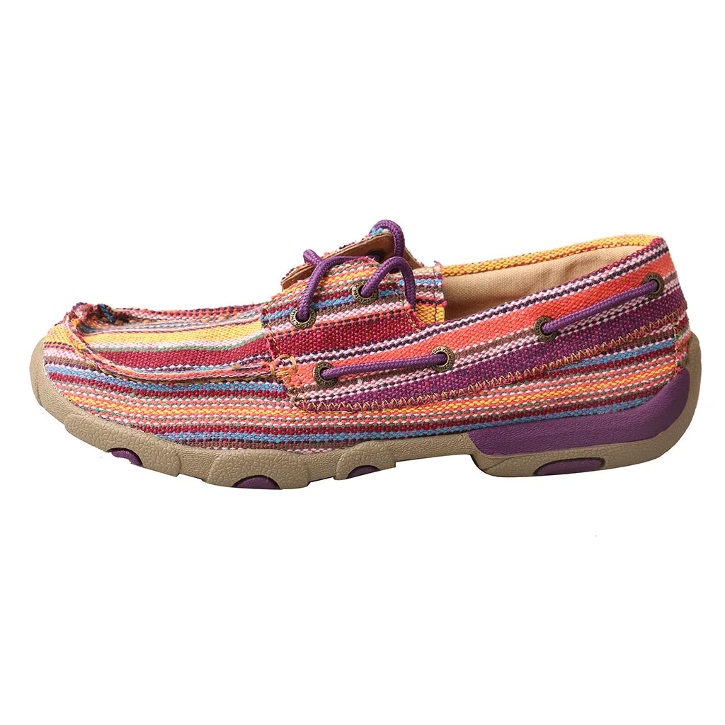 Driving Moc - Purple / Multi-Striped
