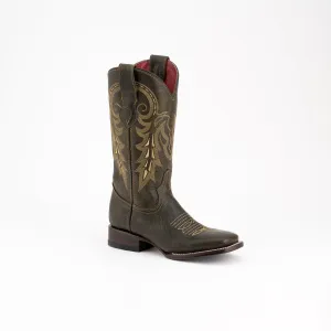 Ferrini Womens Blaze Moss Leather Cowboy Boots
