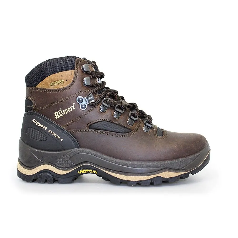 Grisport Quatro Brown Mens Walking Hiking Backpacking Boots Shoe Lace Up Leather