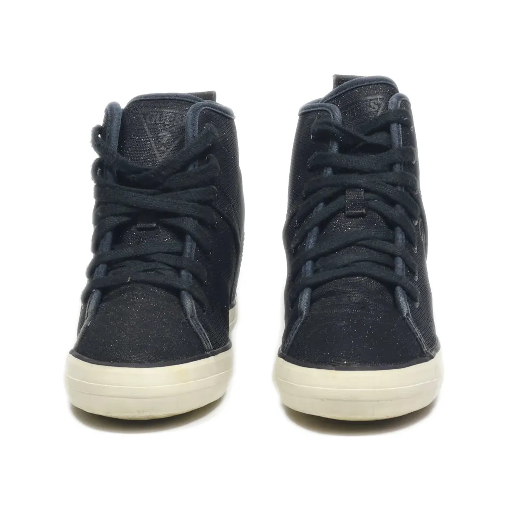Guess Ankle Boots Fabric Black Colour For Kids
