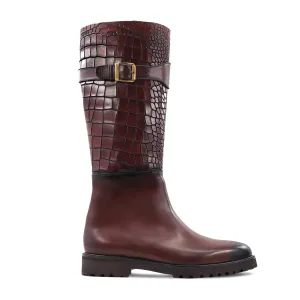 Handmade Custom Long Leather Boots