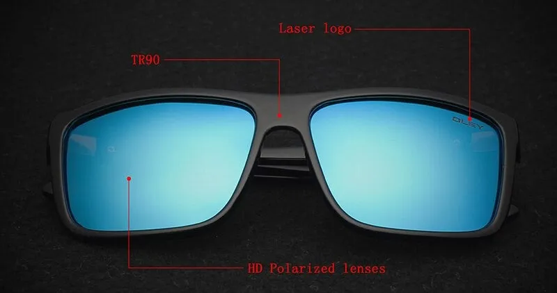 HD Polarized Unisex Sunglasses Accessories with Designer Retro Square Frame