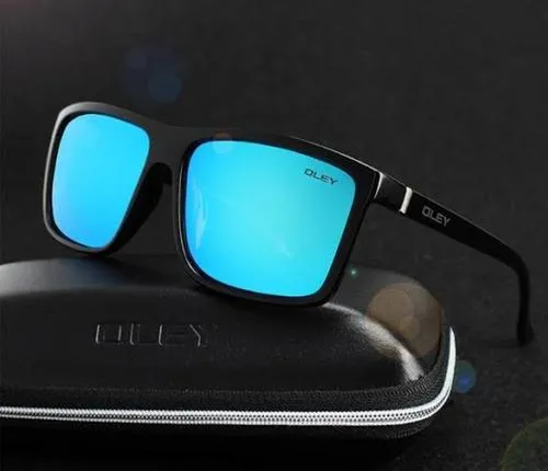 HD Polarized Unisex Sunglasses Accessories with Designer Retro Square Frame
