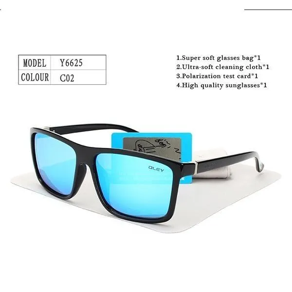 HD Polarized Unisex Sunglasses Accessories with Designer Retro Square Frame