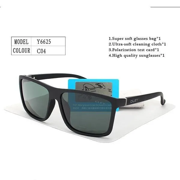 HD Polarized Unisex Sunglasses Accessories with Designer Retro Square Frame