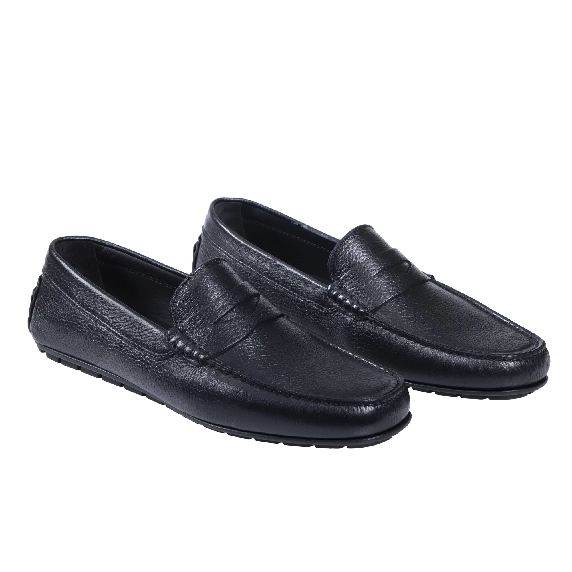 HENRY SARTORIAL Portsea Deerskin Driving Shoes MIDNIGHT NAVY