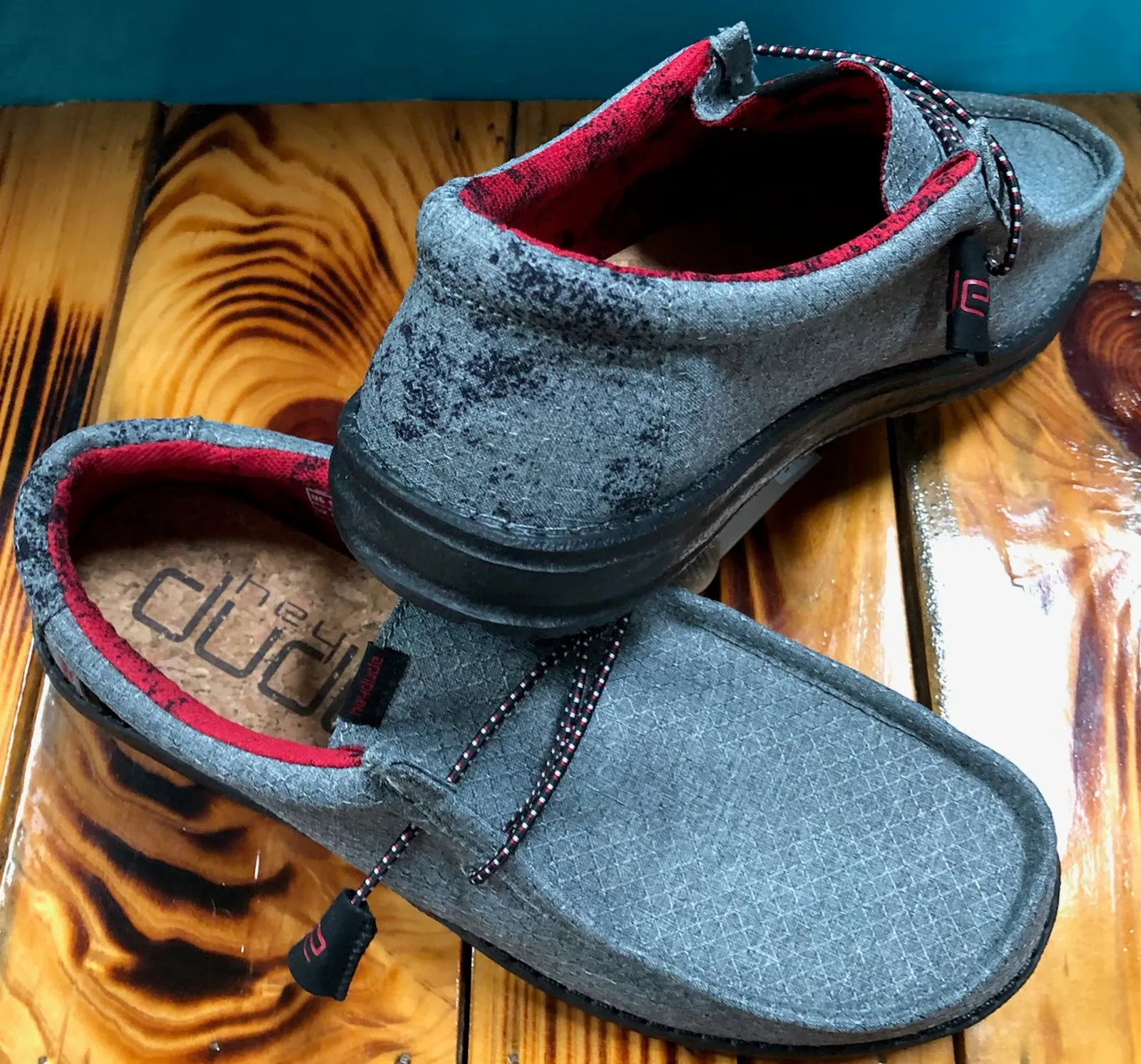 HEYDUDE WALLY ECO ASCEND GREY RIPSTOP