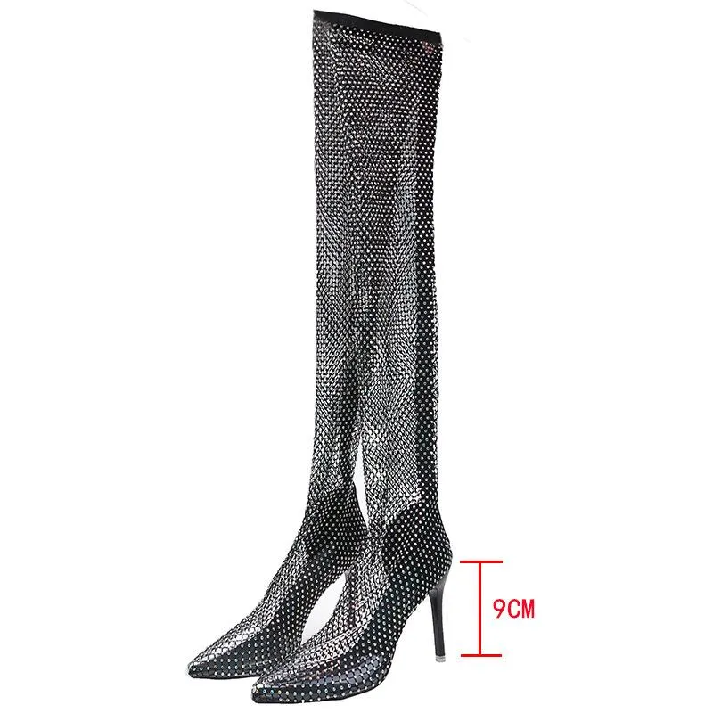 High Tube Over Knee Water Drill Mesh Cooling Boots