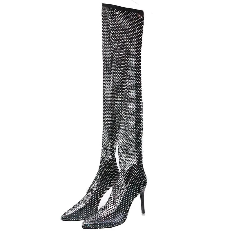 High Tube Over Knee Water Drill Mesh Cooling Boots