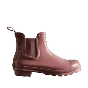 Hunter  Women's S Original Chelsea Gloss Boot Tufted Purple M