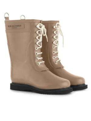 Ilse Jacobsen T Otter Medium Length Rubber Lace Up Wellington Boots RUB 15 224