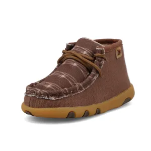 Infant Twisted X Dark Brown & White Barb Wire Shoe