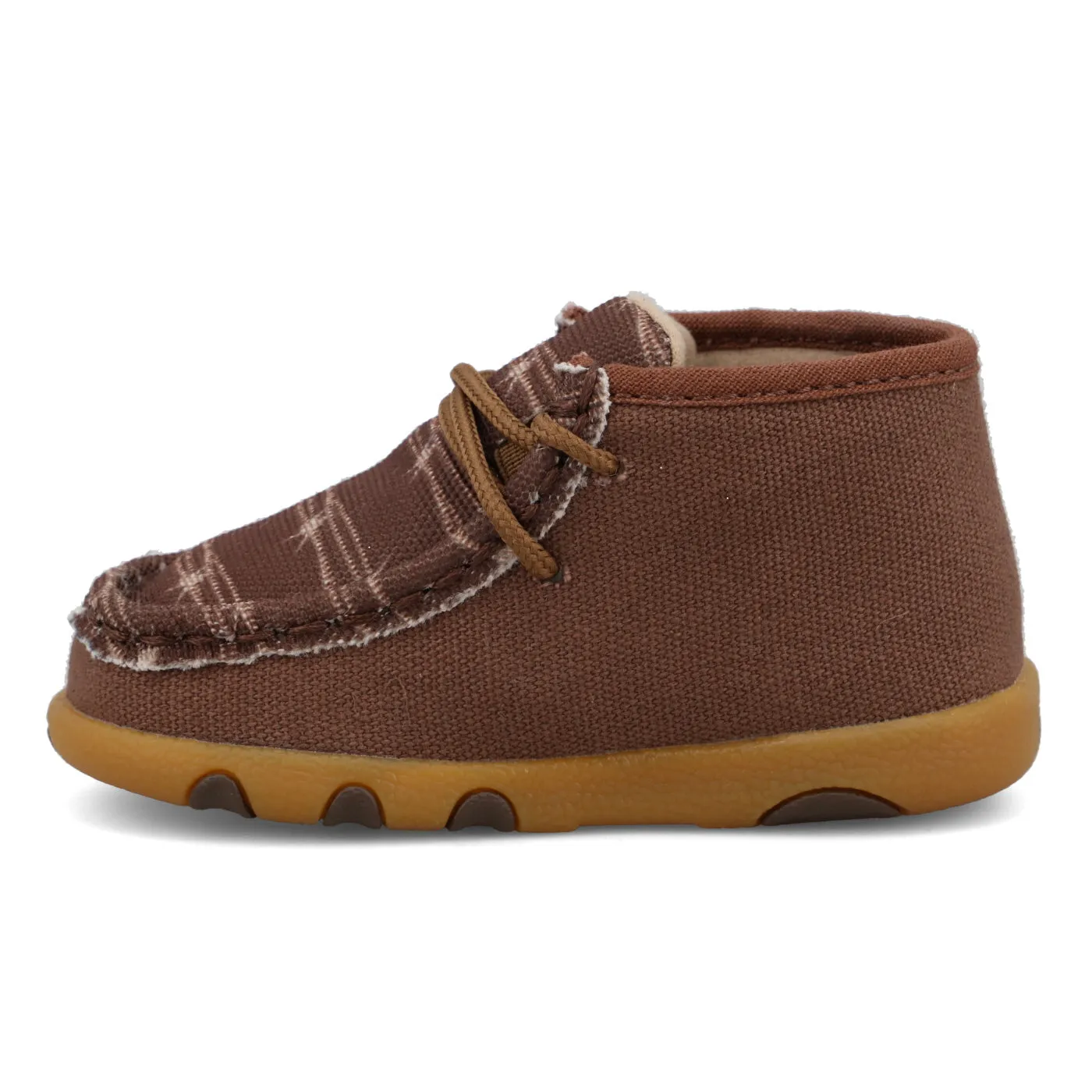 Infant Twisted X Dark Brown & White Barb Wire Shoe