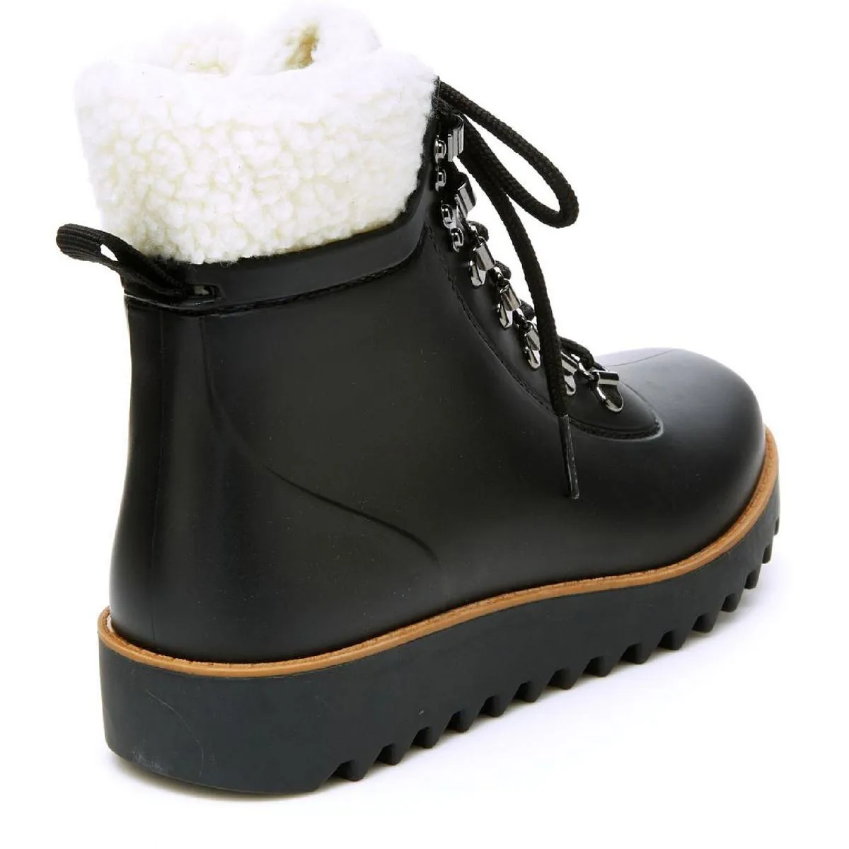 Jambu Womens Rainey-Hiker Lace-Up Cushion Insole Rain Boots