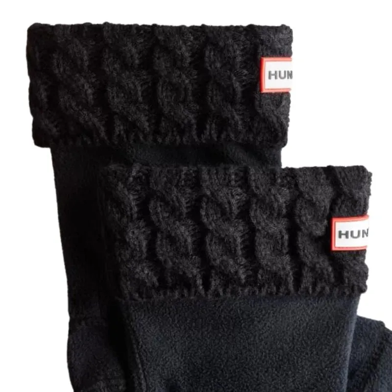 Kids 6 Stitch Cable Knitted Cuff Boot Socks