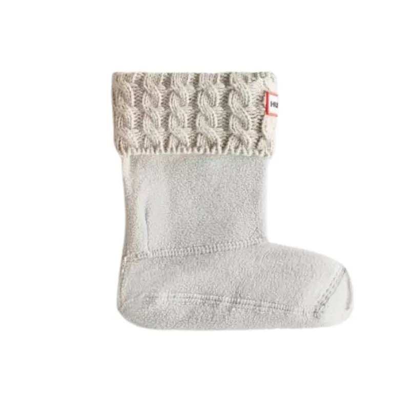 Kids 6 Stitch Cable Knitted Cuff Boot Socks