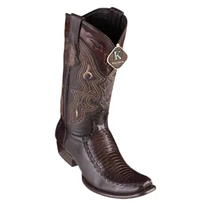 King Exotic Boots #479F0716 Men's | Men's Teju Y Deer Boots Handcrafted Color Faded Brown