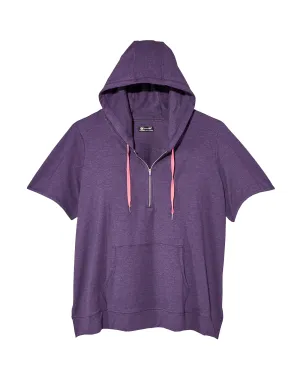Larc Hooded Tee | Navy / Pink