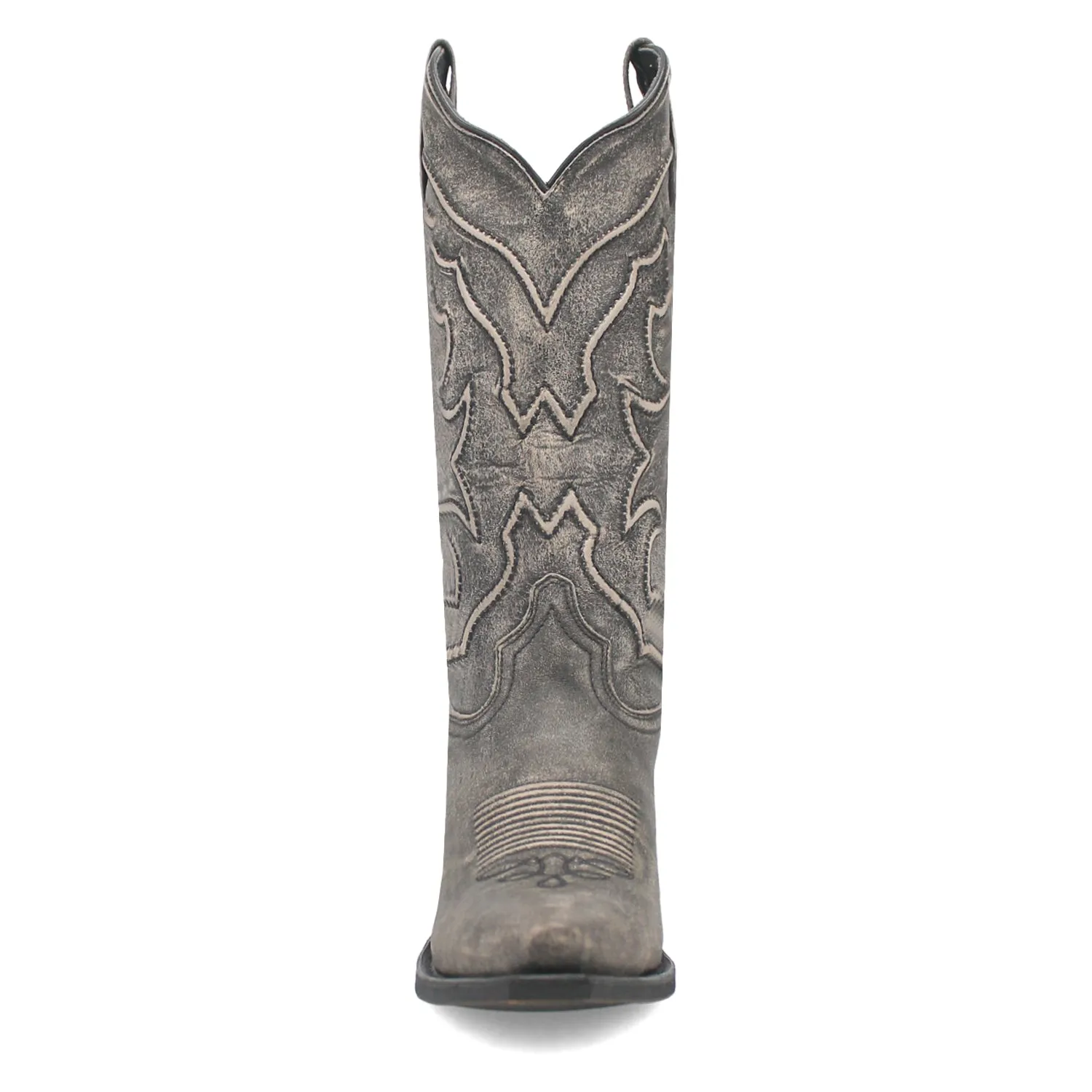 Laredo Womens Reva Black Leather Cowboy Boots 6.5 M