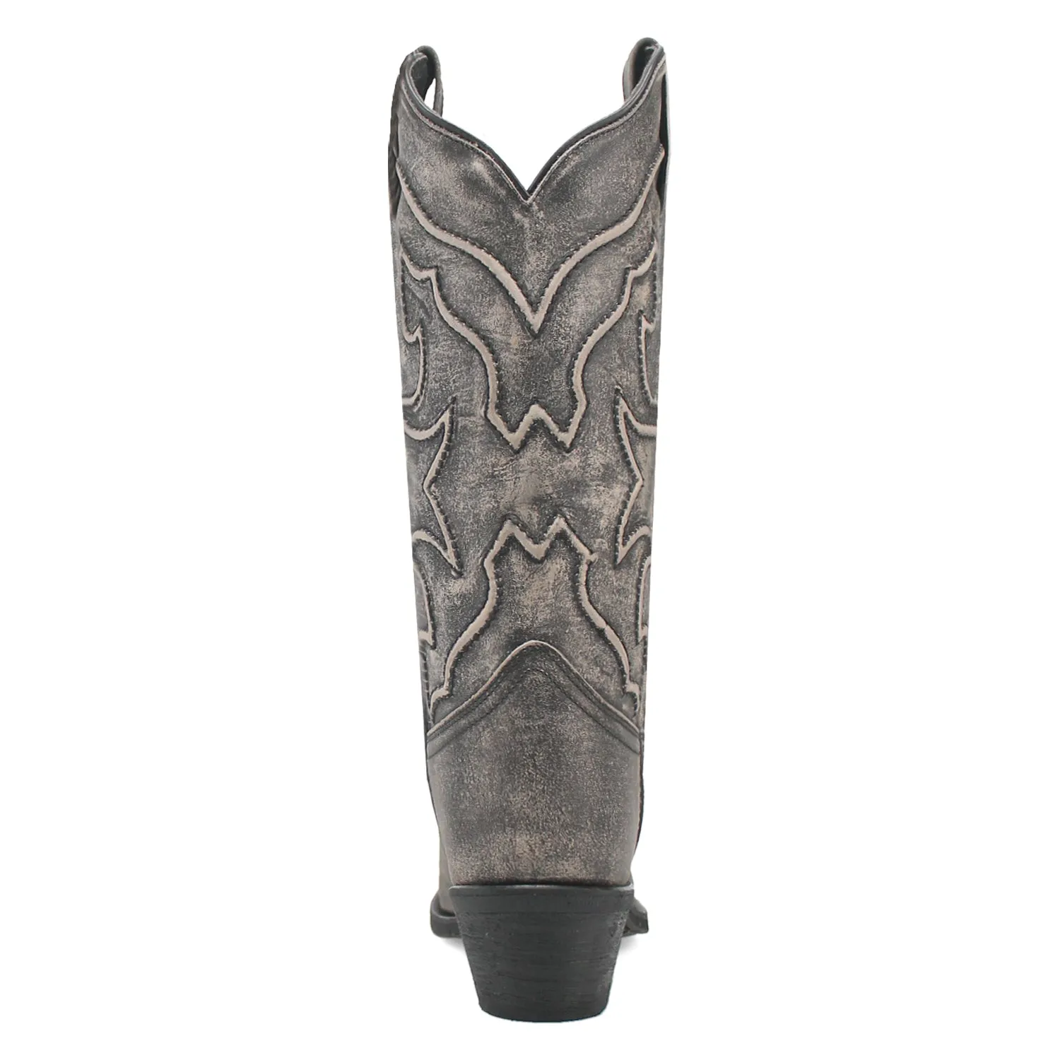 Laredo Womens Reva Black Leather Cowboy Boots 6.5 M