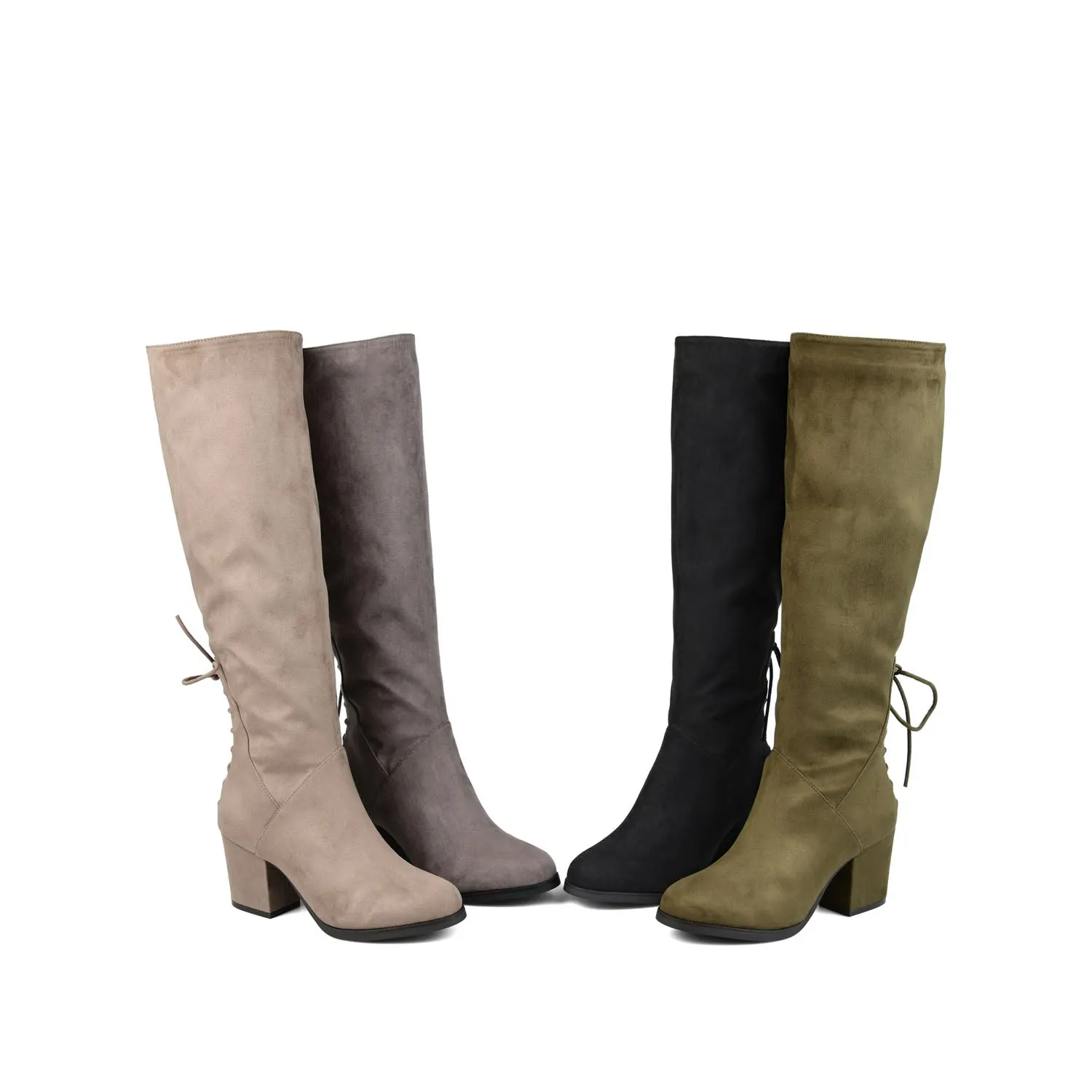 LEEDA KNEE-HIGH BOOTS IN WIDE CALF