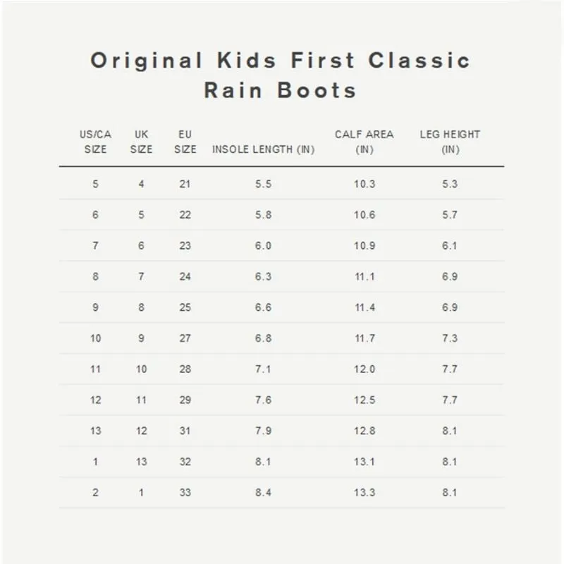 Little Kids Original First Classic Rainboots - Gloss
