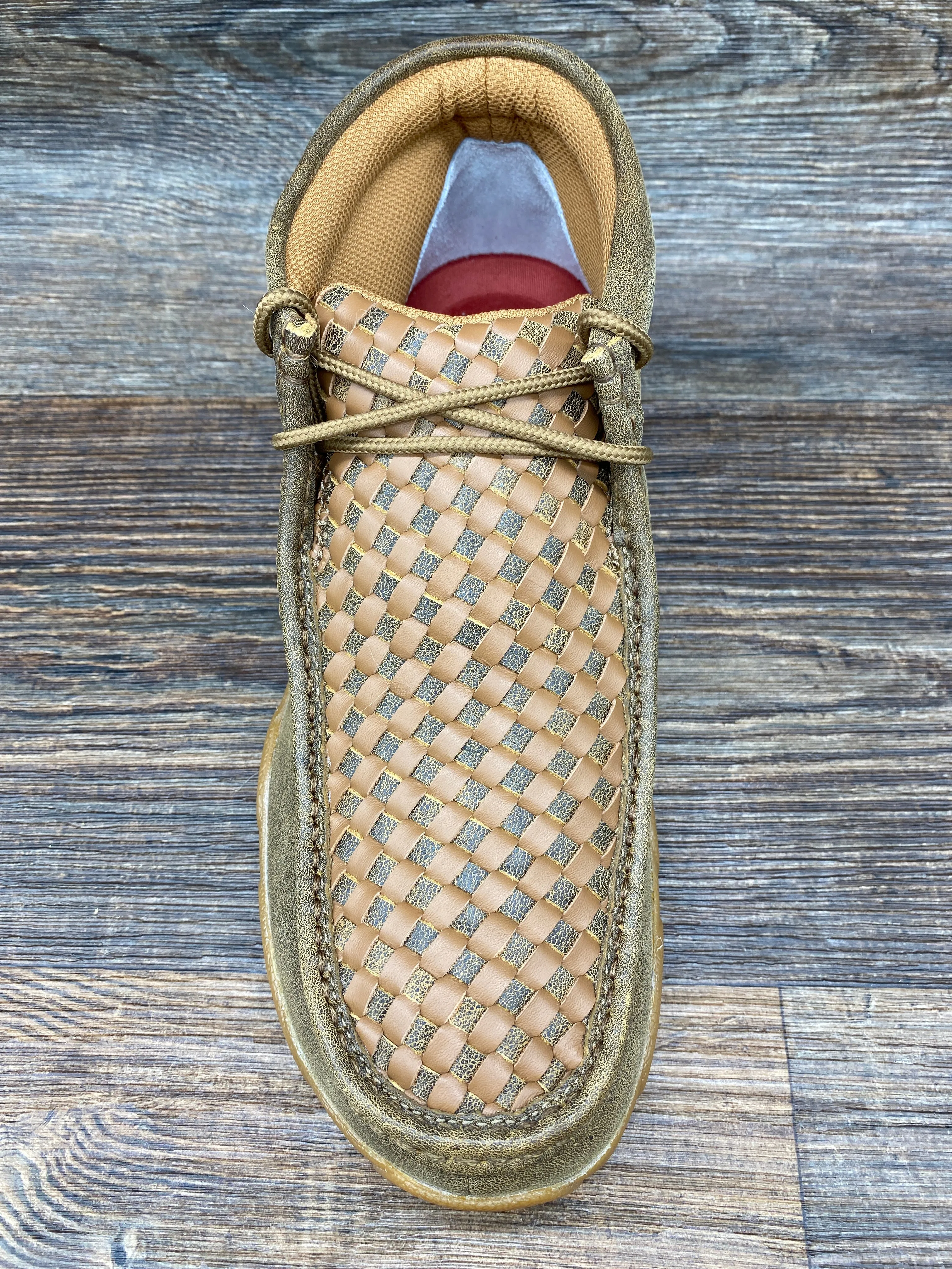 mdm0033 Men's Driving Moc Casual Shoe with Basket Weave by Twisted X