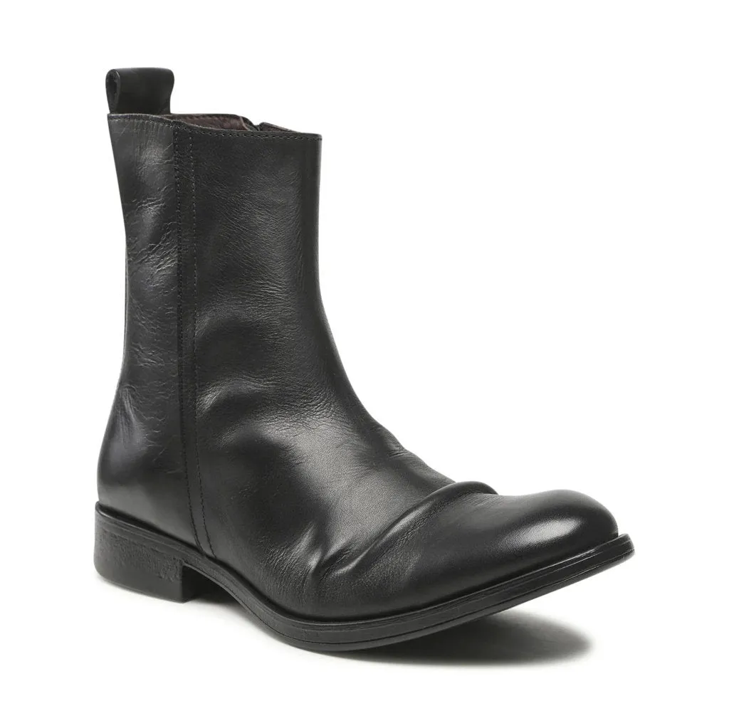Melv797Fly Leather Men's Zip Up Ankle Boots