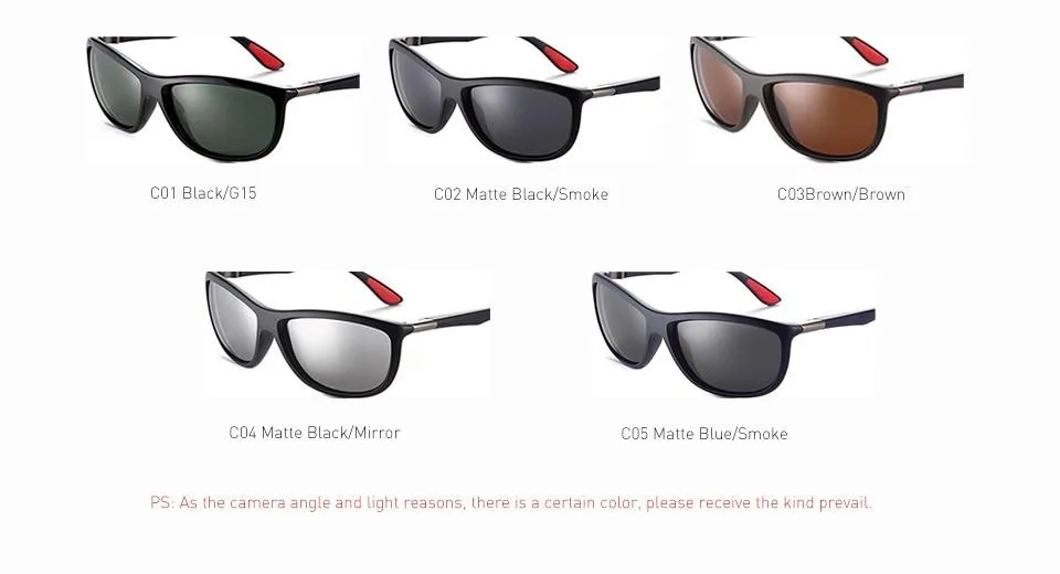 Men and Women Fashion Design Polarized Driving Travel Unisex Sunglasses