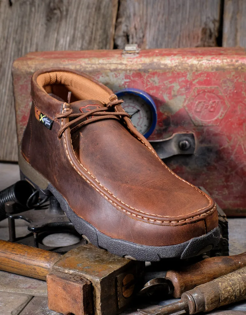 Men's 4" Chukka Driving Moc Internal Met Guard Shoe MDMSM01