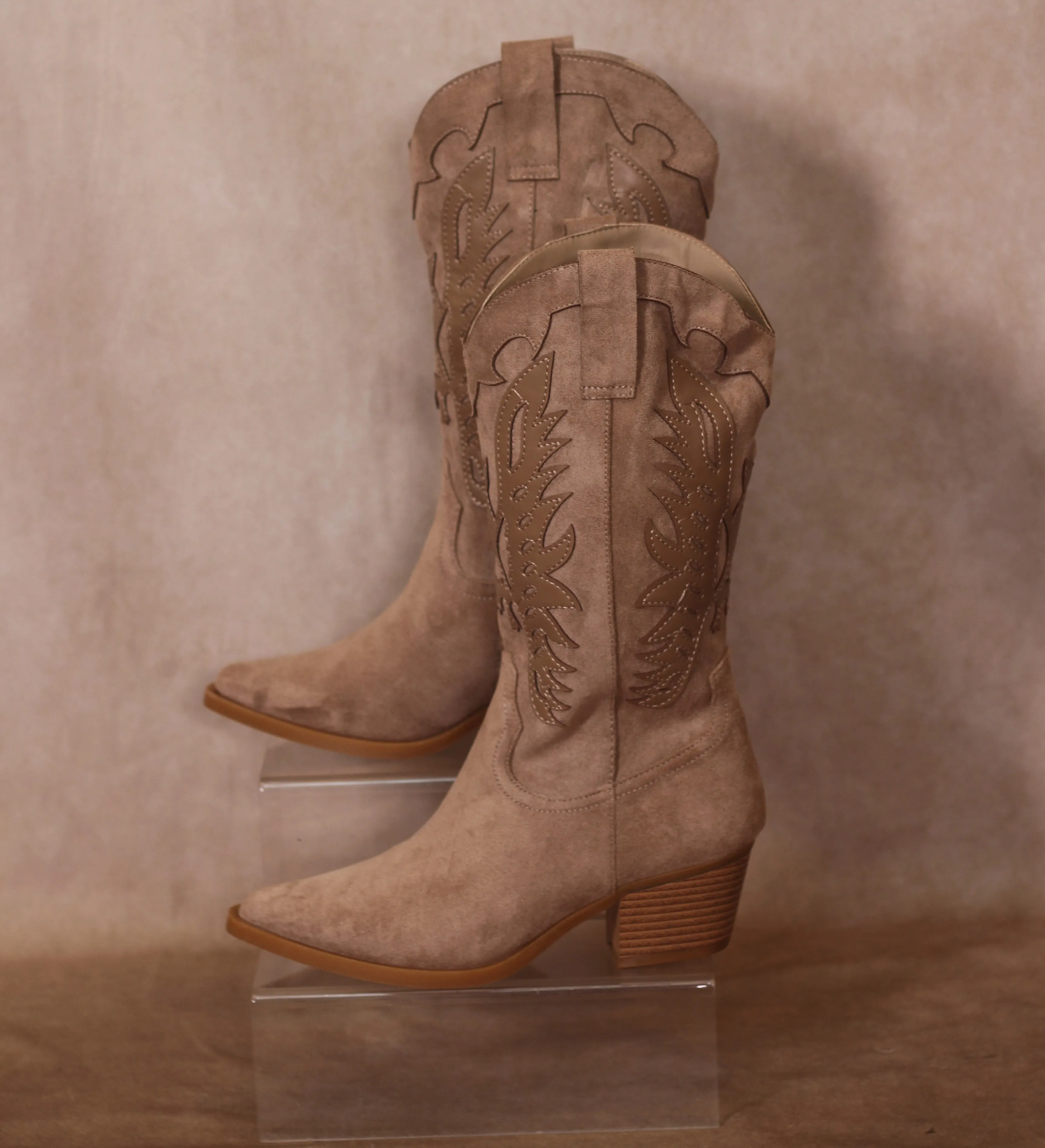 Mid Calf Western Boots