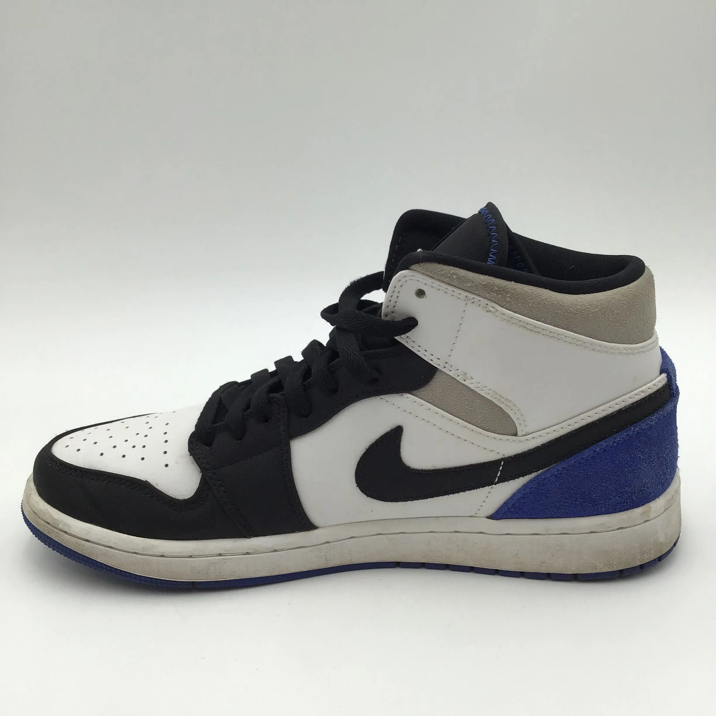 Nike Air Jordan 1 Men's Mid SE 'Royal Black Toe' Sneakers-Size: 9.5 ( COA)