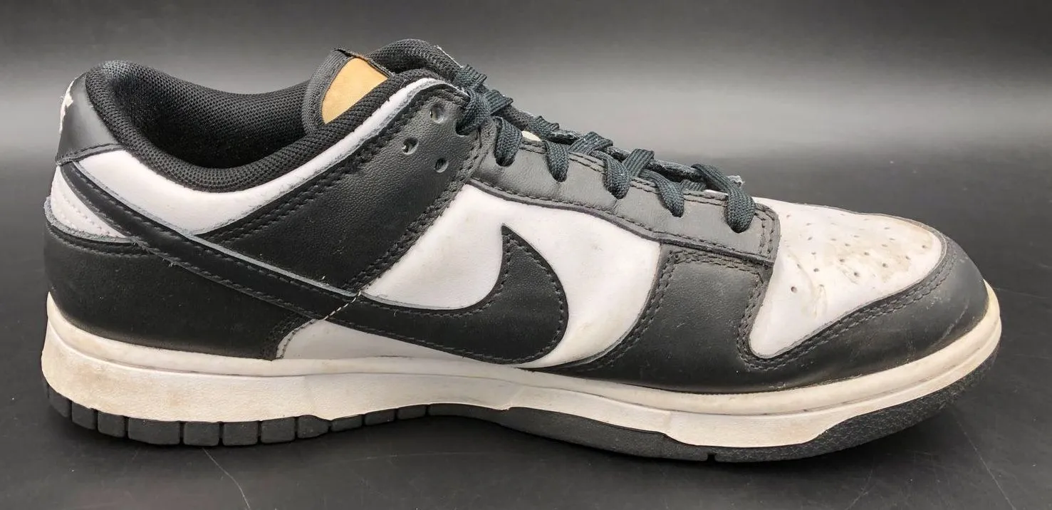 Nike Dunk Low 'Panda' Men's Black/White Basketball Sneakers - Size 10 ( COA)