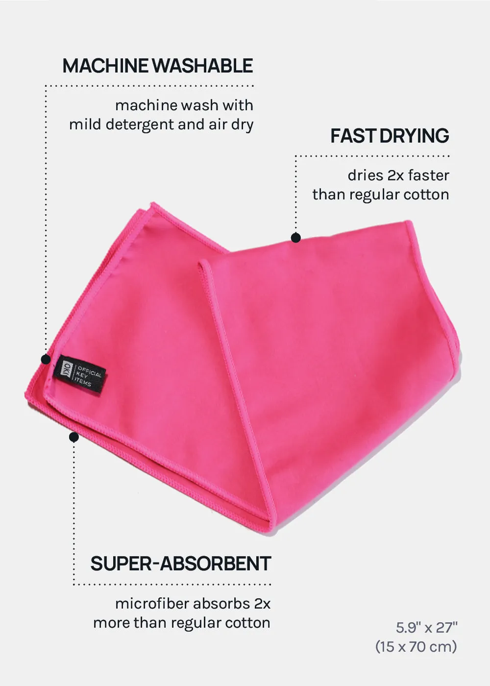 Official Key Items Quick Dry Towel