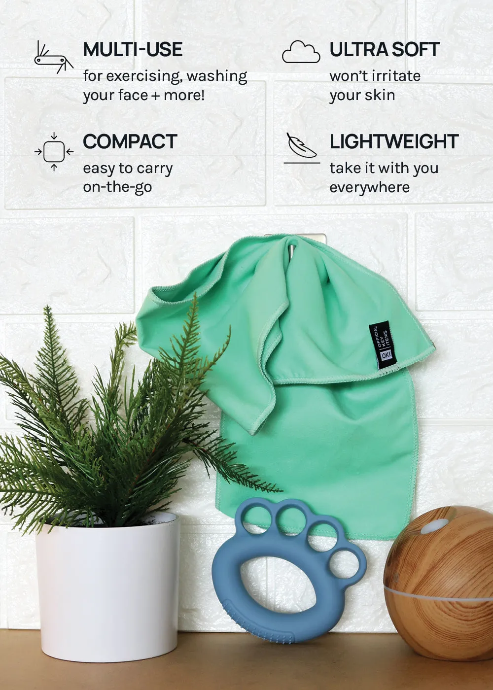Official Key Items Quick Dry Towel
