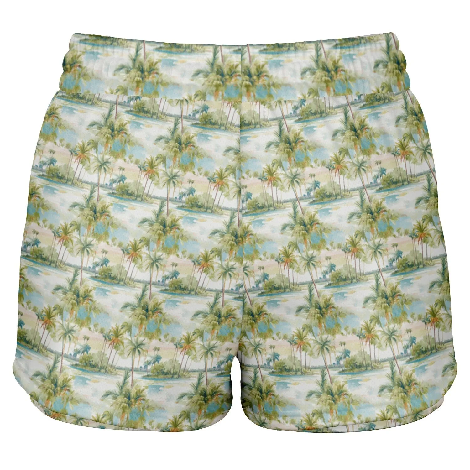 Palm Tree Breeze Women's 2-in-1 Shorts