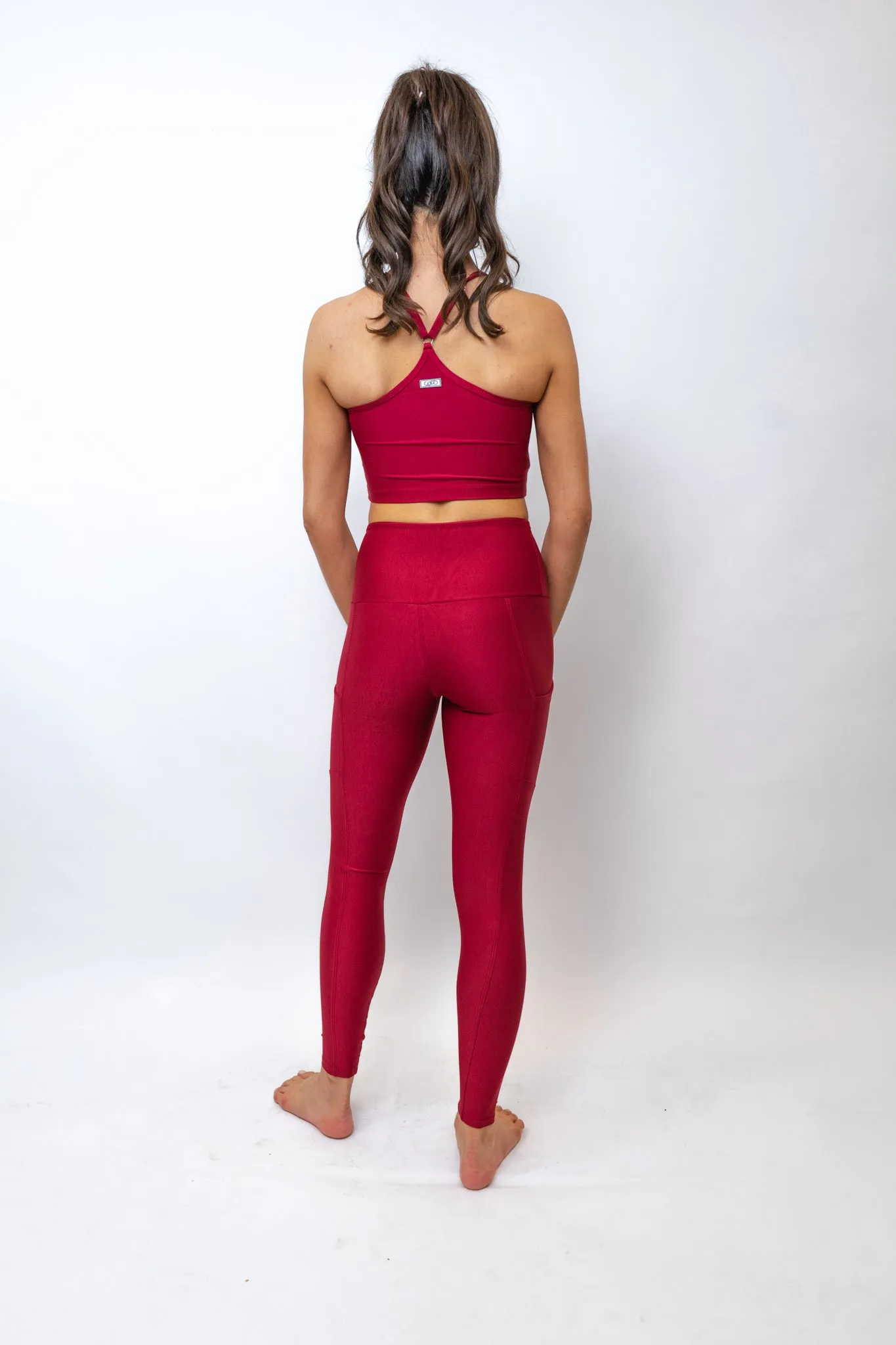 Paloma Pocket Legging- Red