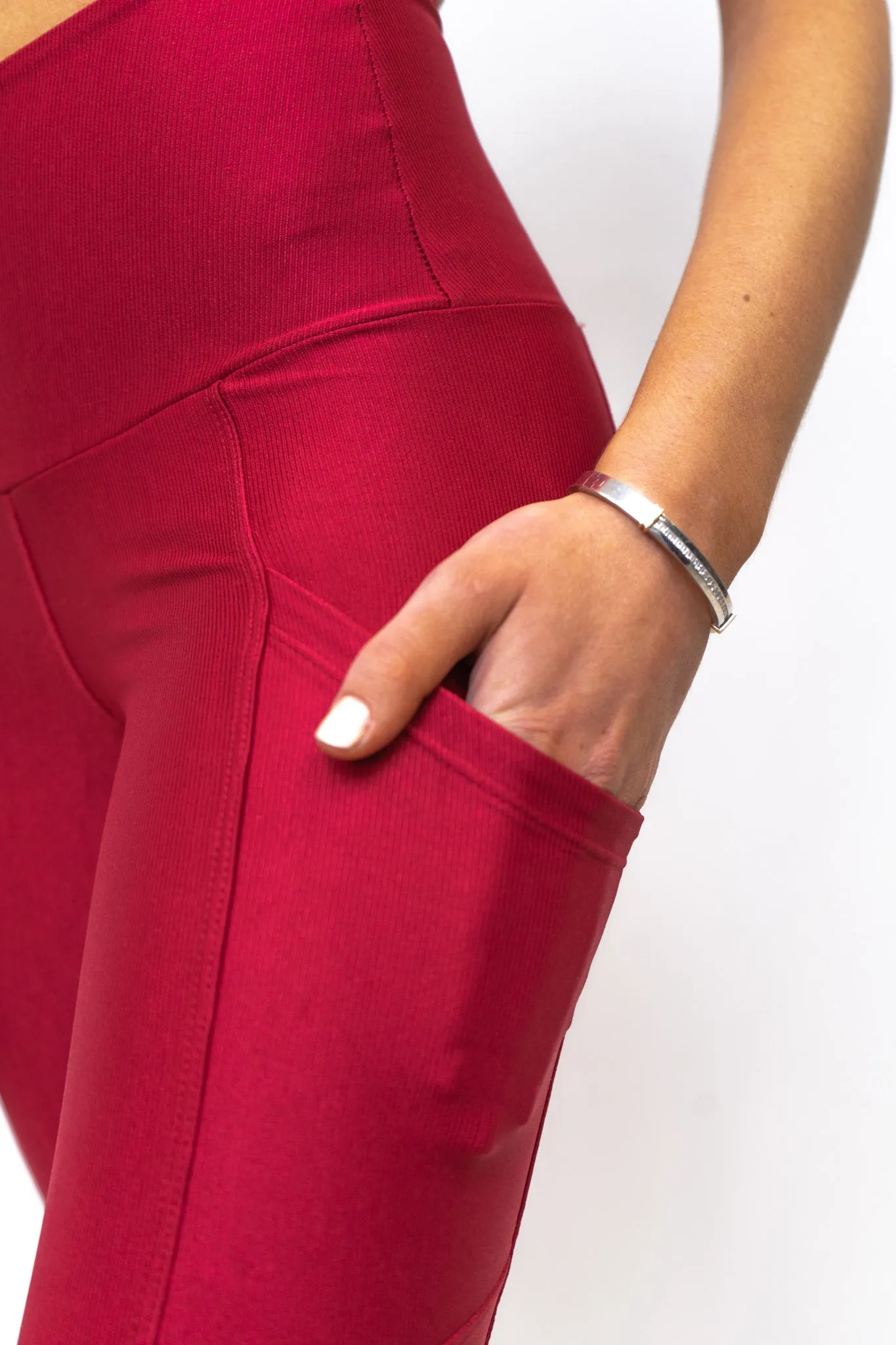 Paloma Pocket Legging- Red