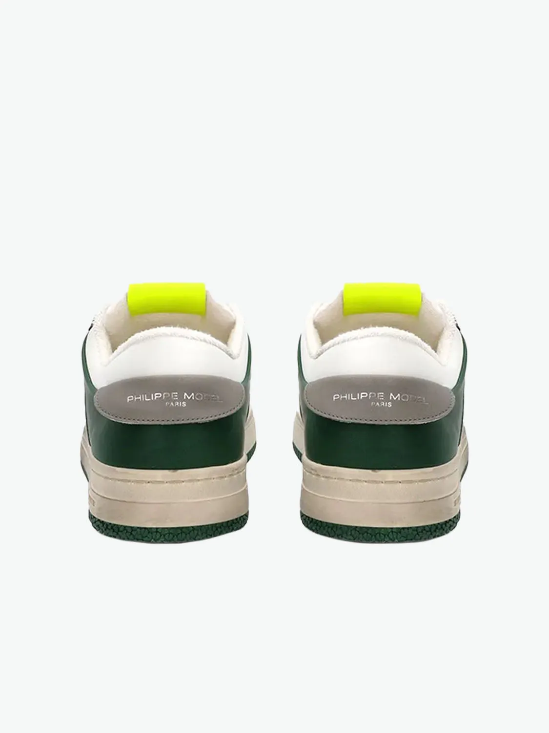 Philippe Model Lyon Sneakers Green and Yellow