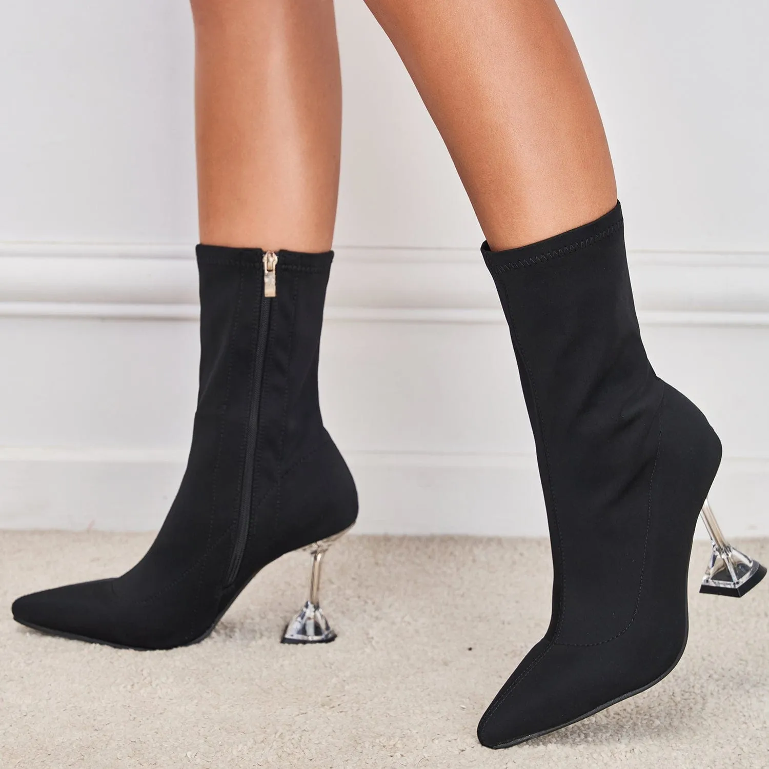 Point Toe Heeled Classic Boots
