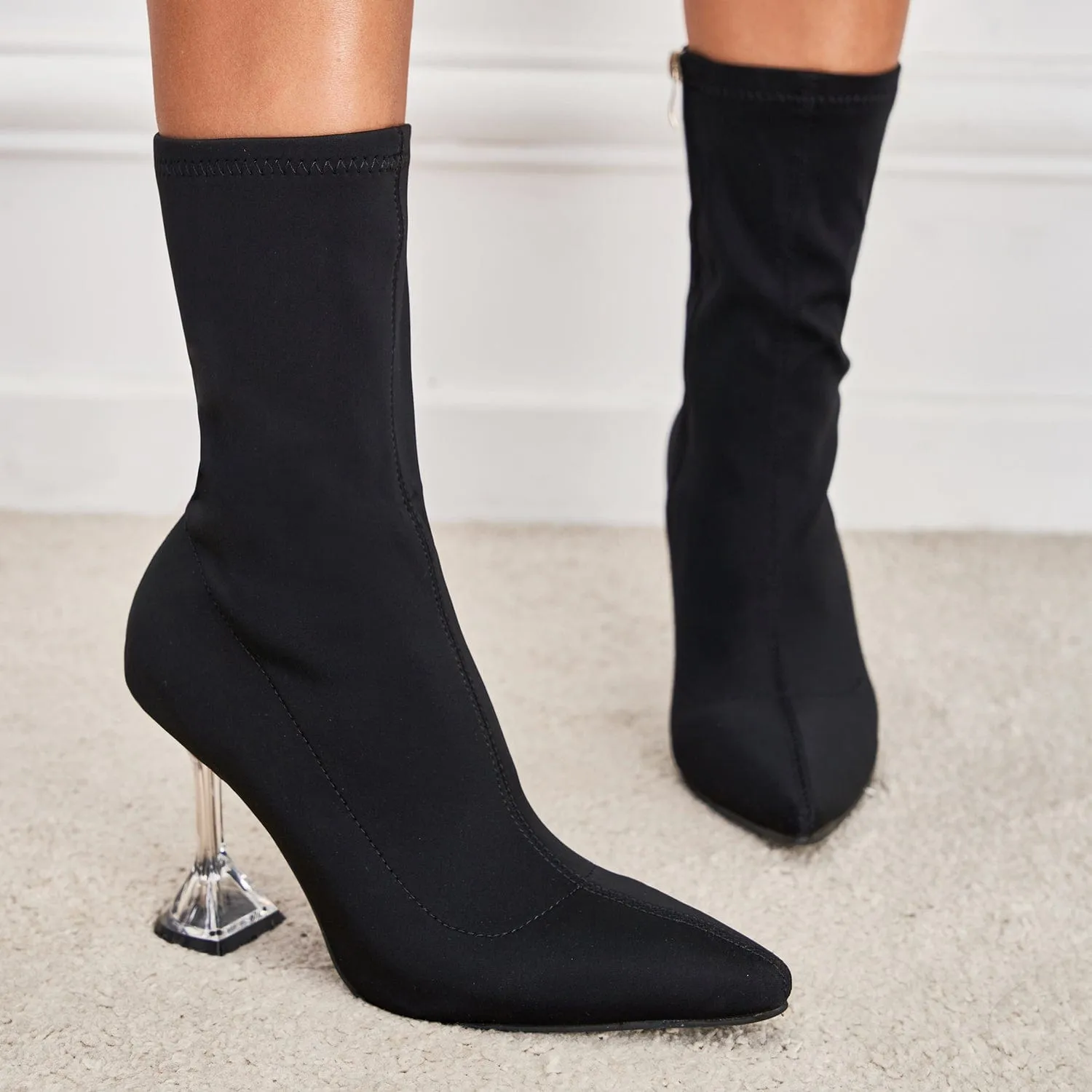 Point Toe Heeled Classic Boots