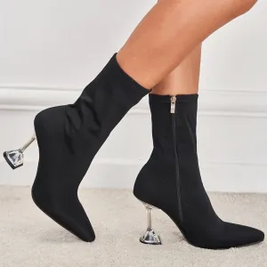 Point Toe Heeled Classic Boots
