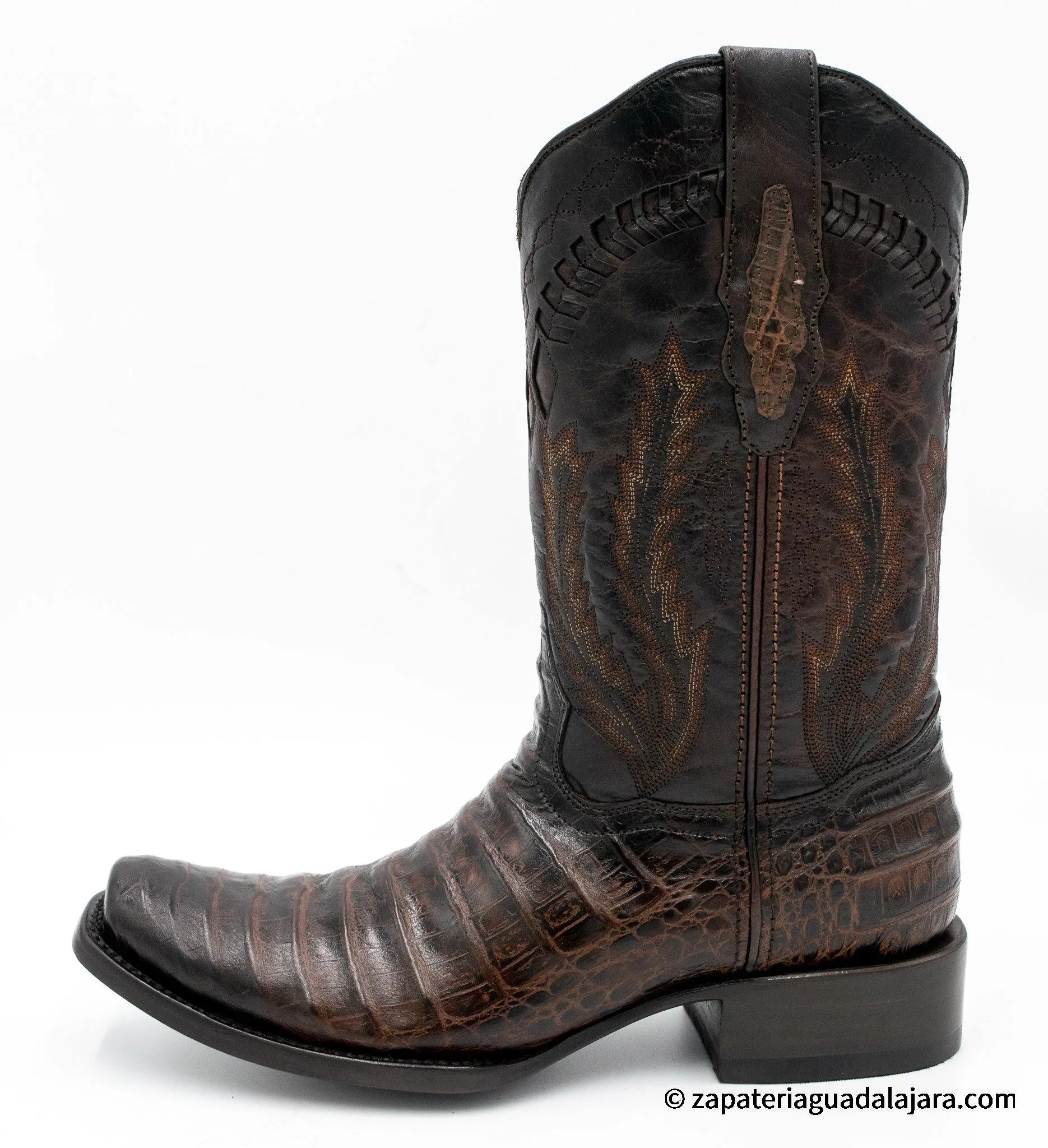 Q798207 Dubai Caiman Belly Print Faded Brown