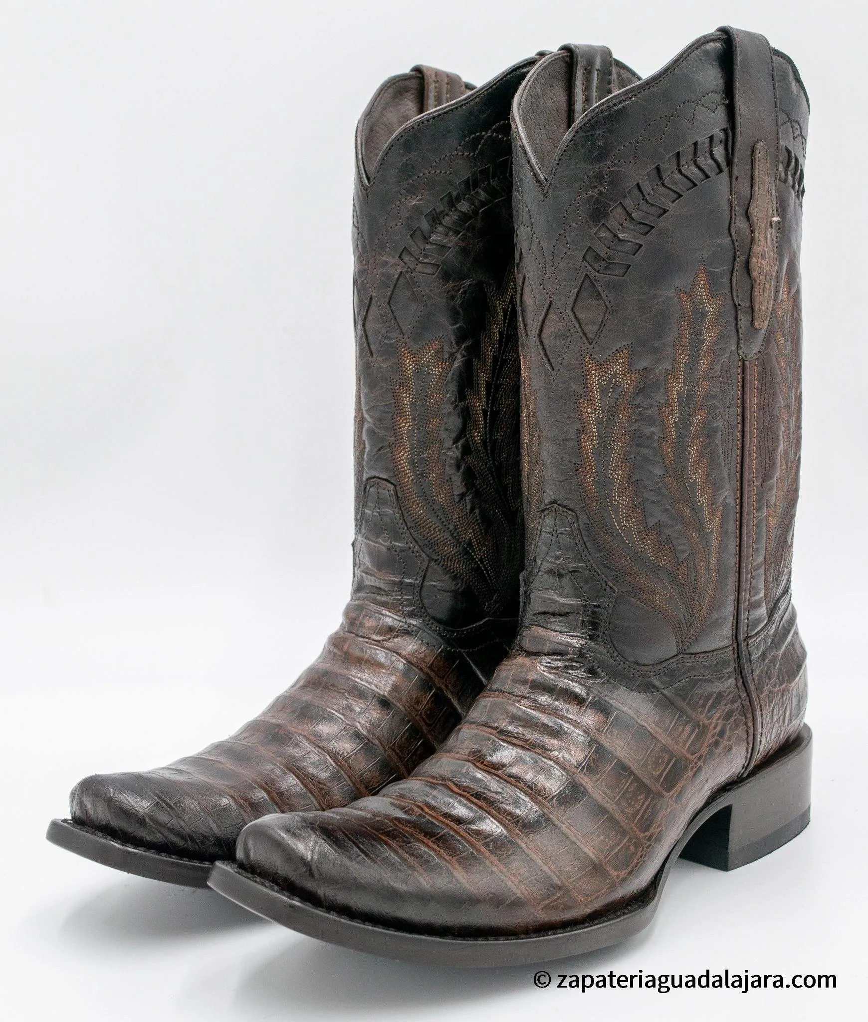 Q798207 Dubai Caiman Belly Print Faded Brown